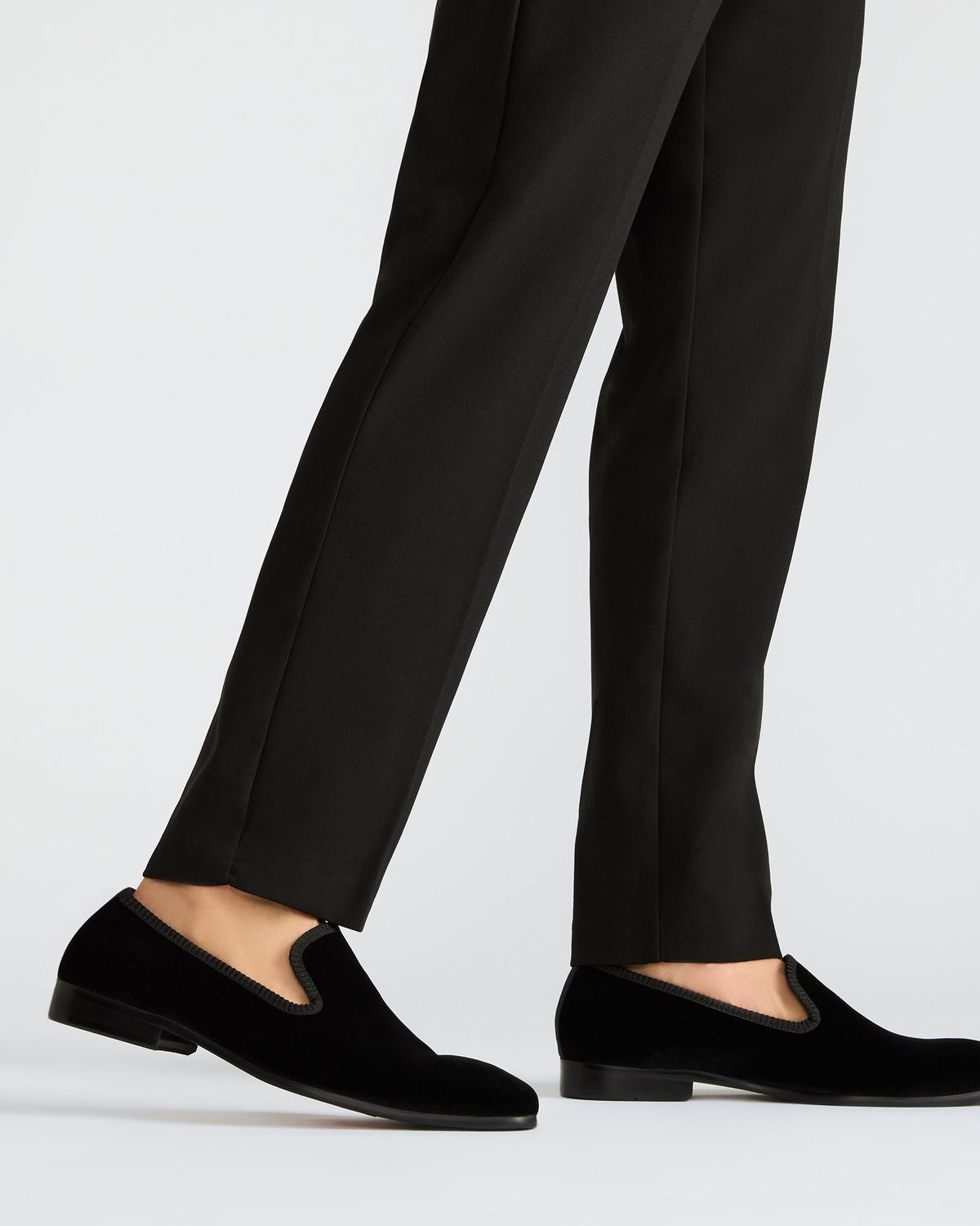 BANNOCH Black Velvet Men's Slip-On Loafer | Steve Madden