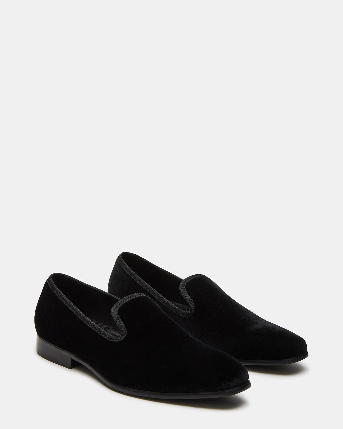 BANNOCH Black Velvet Men's Slip-On Loafer | Steve Madden
