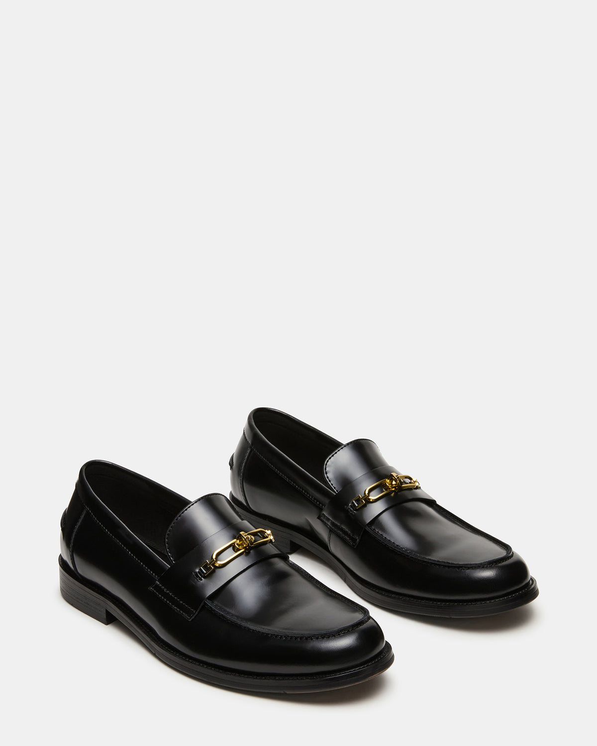 NEVINN Black Slip-On Dress Men's Loafer | Steve Madden