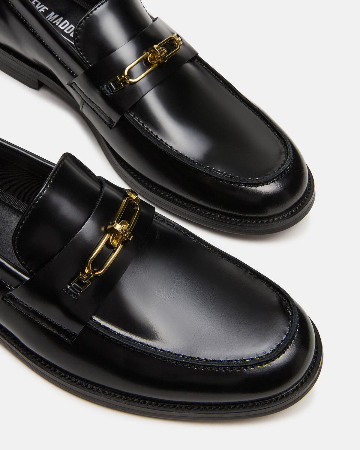 NEVINN Black Slip-On Dress Men's Loafer | Steve Madden