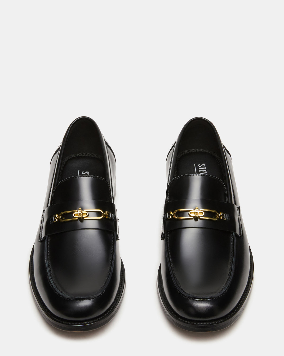 NEVINN Black Slip-On Dress Men's Loafer | Steve Madden