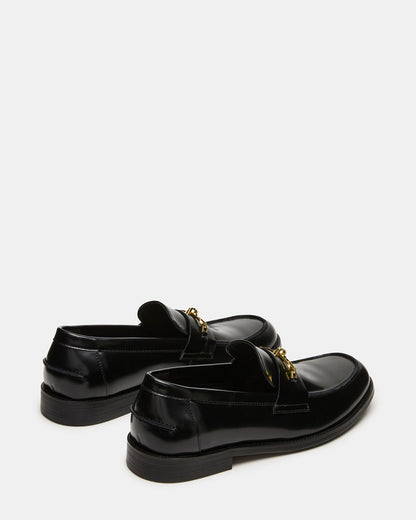 NEVINN Black Slip-On Dress Men's Loafer | Steve Madden