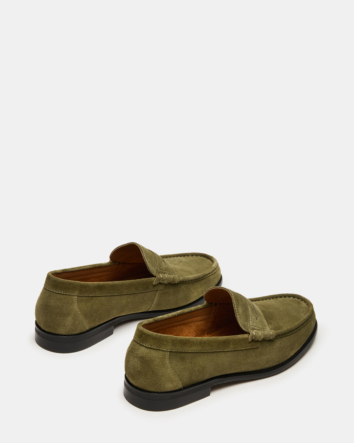 HUCKLE Green Suede Slip-On Men's Loafer | Steve Madden