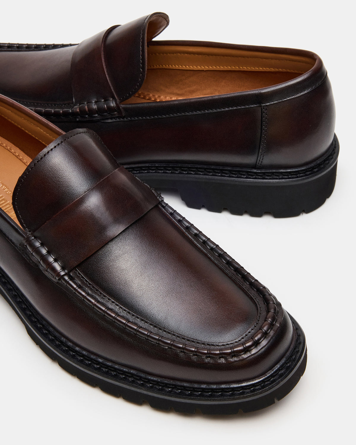 BRODIE Brown Slip-On Lug Men's Loafer | Steve Madden