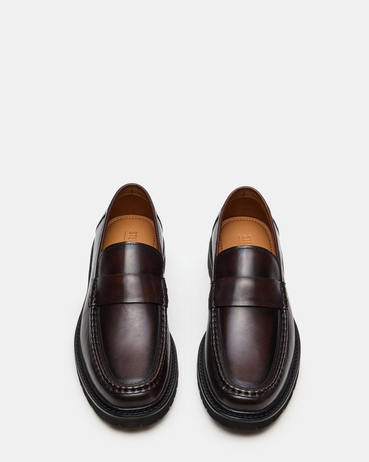 BRODIE Brown Slip-On Lug Men's Loafer | Steve Madden