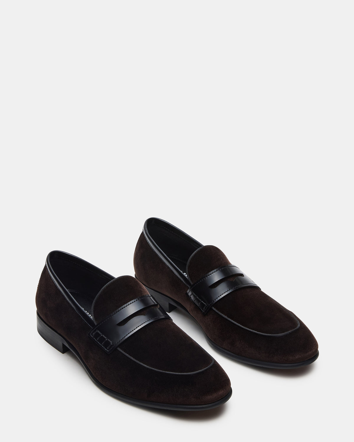 YARDLY Brown Velvet Slip-On Men's Dress Loafer | Steve Madden