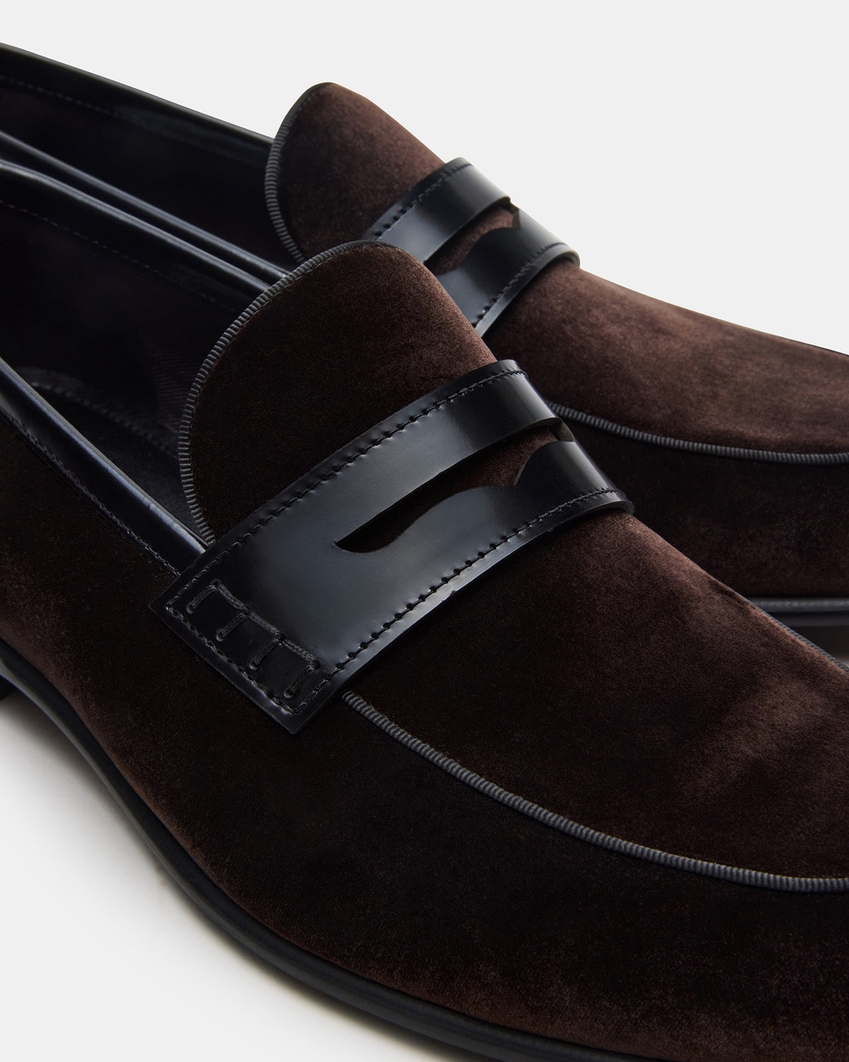 YARDLY Brown Velvet Slip-On Men's Dress Loafer | Steve Madden