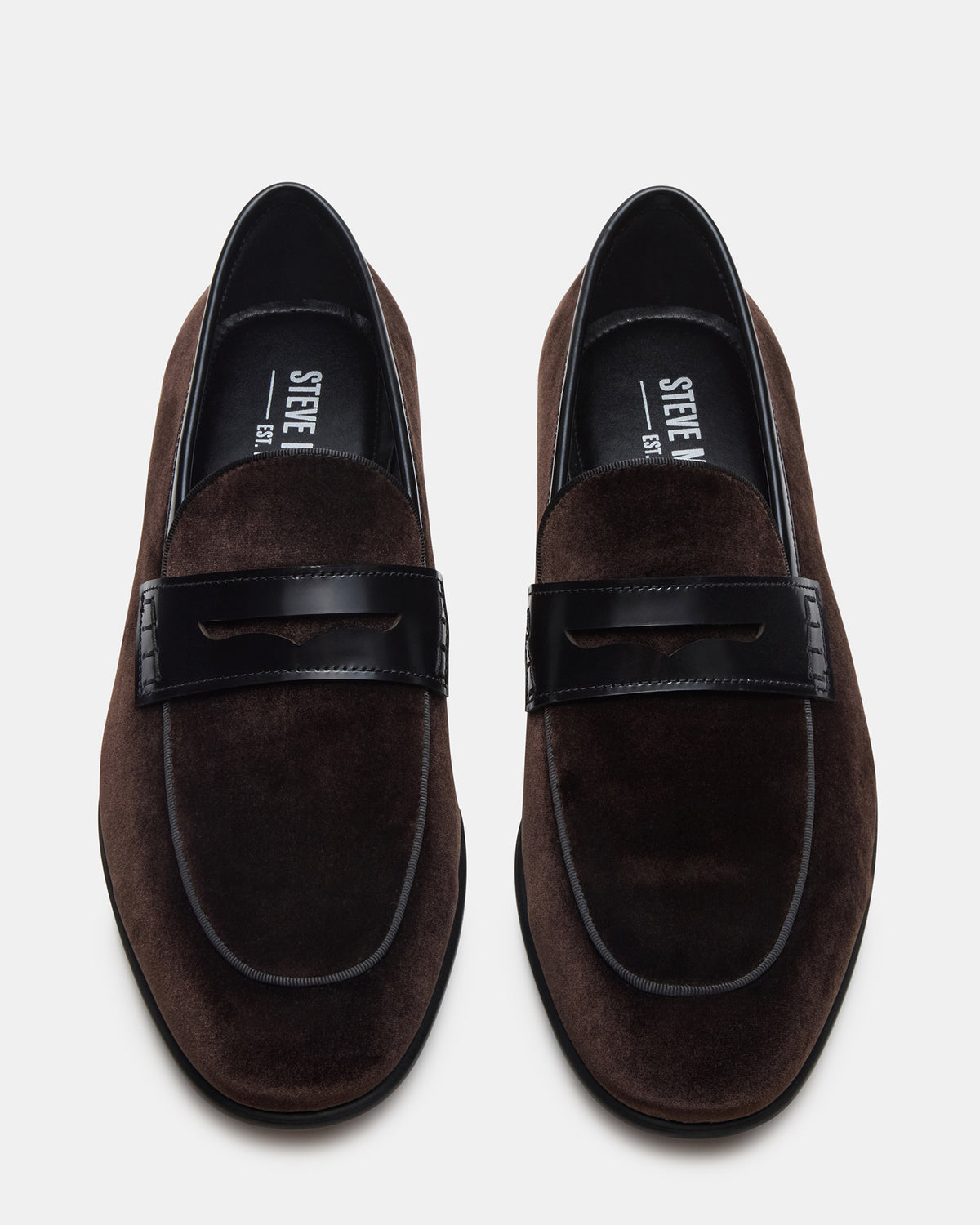 YARDLY Brown Velvet Slip-On Men's Dress Loafer | Steve Madden
