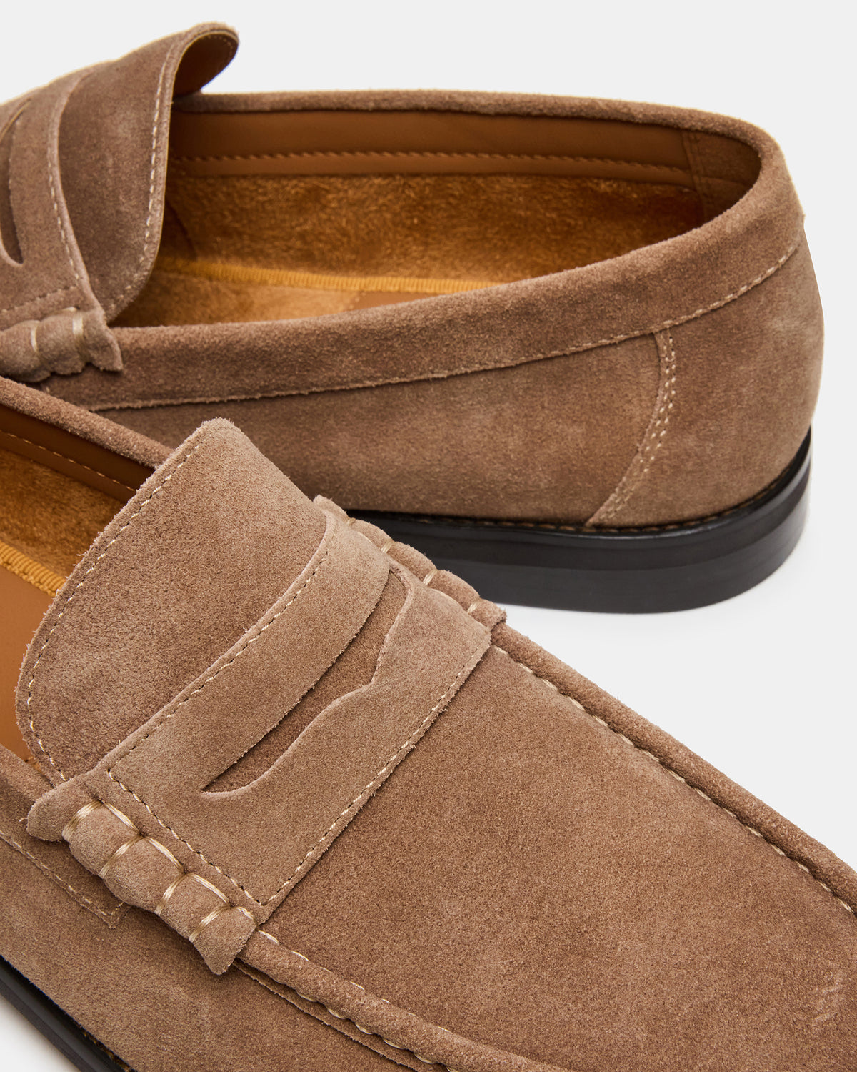 HUCKLE Taupe Suede Slip-On Men's Loafer | Steve Madden