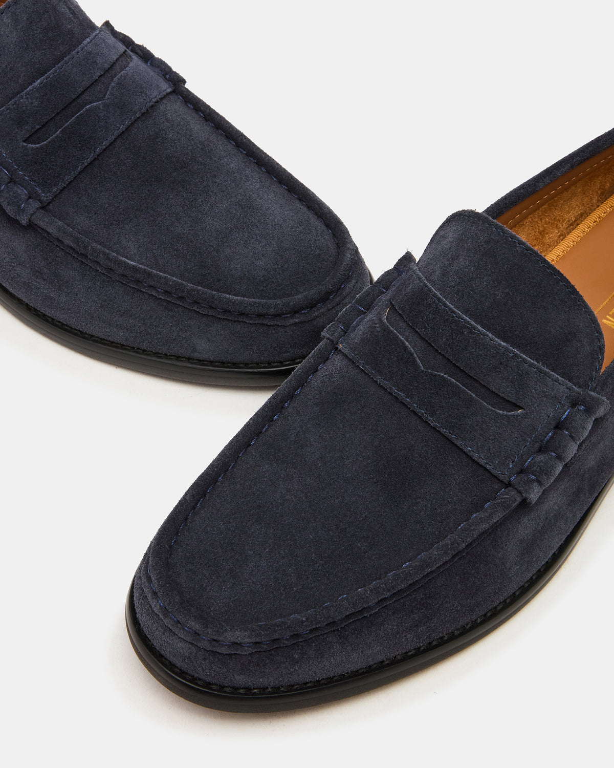 HUCKLE Navy Suede Slip-On Men's Loafer | Steve Madden