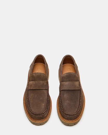 BRODIE Taupe Slip-On Lug Men's Loafer | Steve Madden