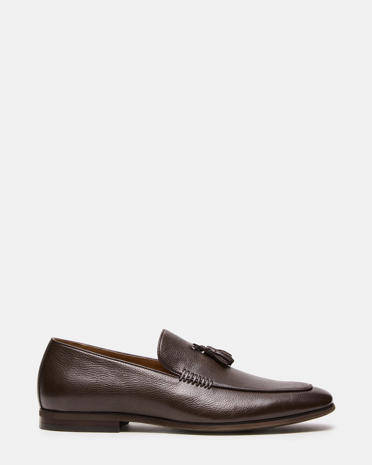 ONDRE Brown Leather Tassel Slip-On Men's Loafer | Steve Madden