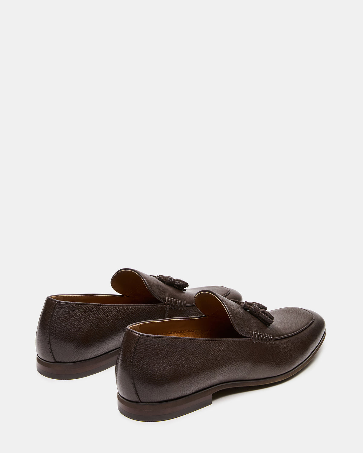 ONDRE Brown Leather Tassel Slip-On Men's Loafer | Steve Madden