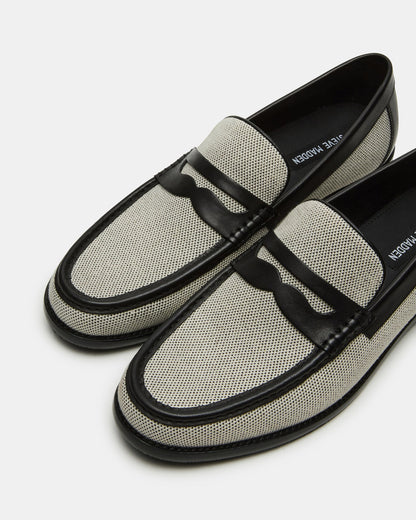 CULLEN Black/Beige Slip-On Men's Dress Loafer | Steve Madden