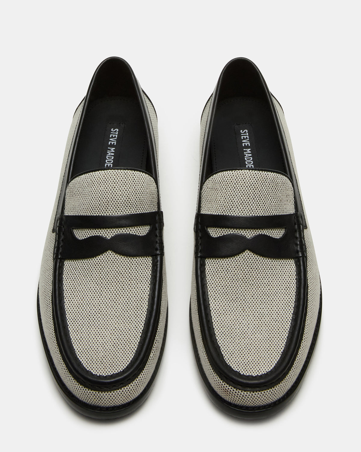 CULLEN Black/Beige Slip-On Men's Dress Loafer | Steve Madden