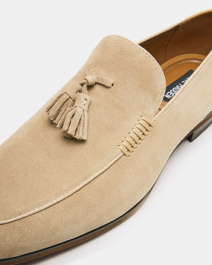 ONDRE Sand Suede Tassel Slip-On Men's Loafer | Steve Madden