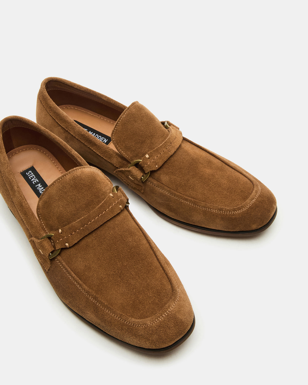 HEROLF Tobacco Suede Square-Toe Slip-On Men's Loafer | Steve Madden