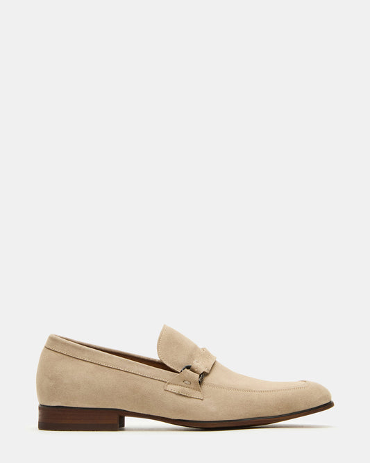 HEROLF Sand Suede Square-Toe Slip-On Men's Loafer | Steve Madden