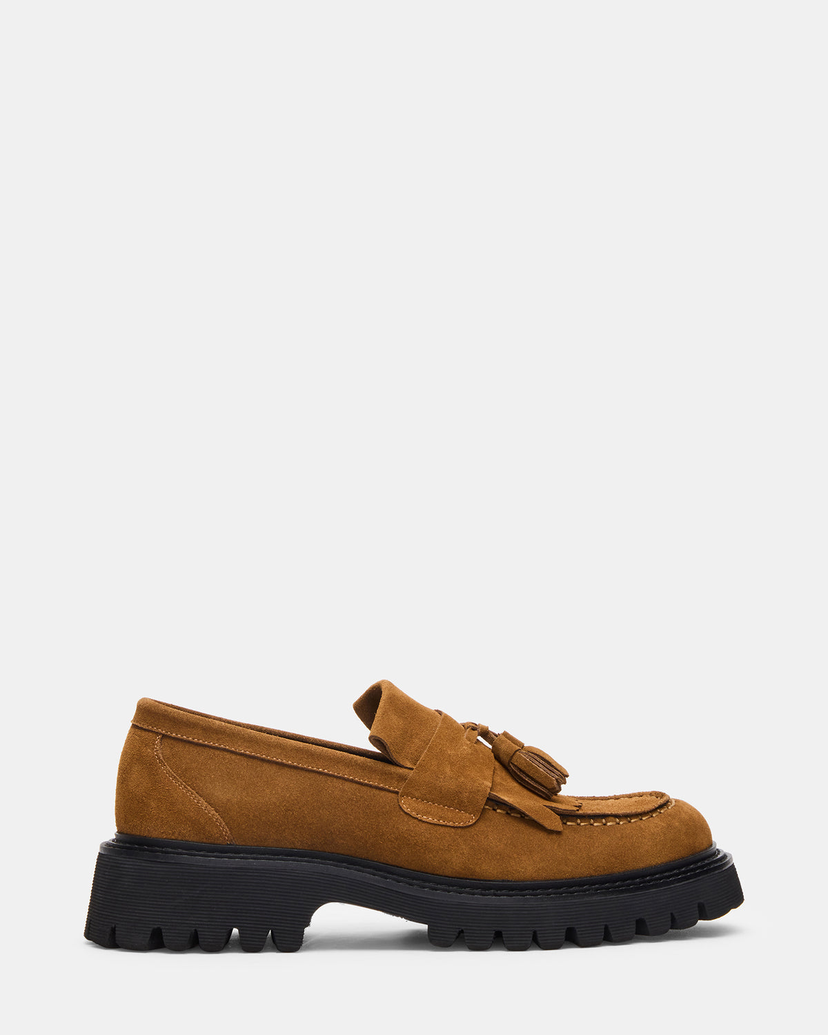 ZEV Tan Suede Lug Sole Dress Men's Loafer | Steve Madden