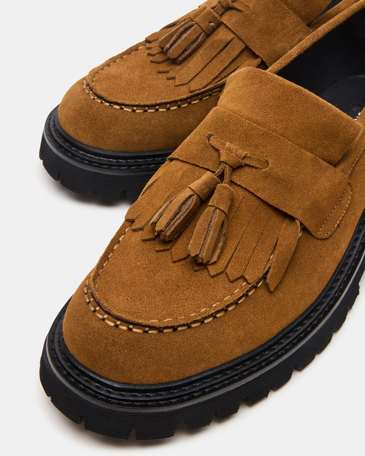 ZEV Tan Suede Lug Sole Dress Men's Loafer | Steve Madden