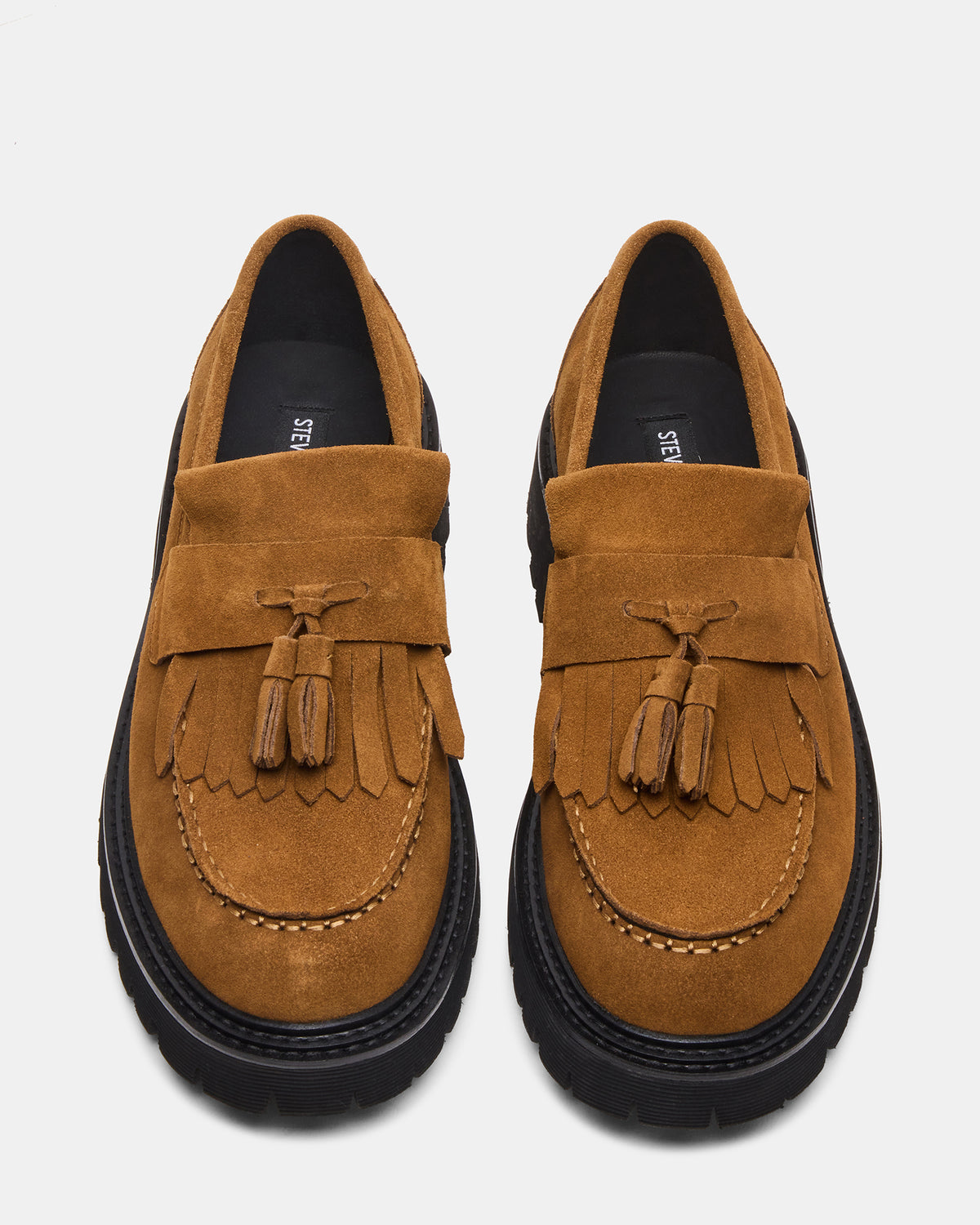 ZEV Tan Suede Lug Sole Dress Men's Loafer | Steve Madden