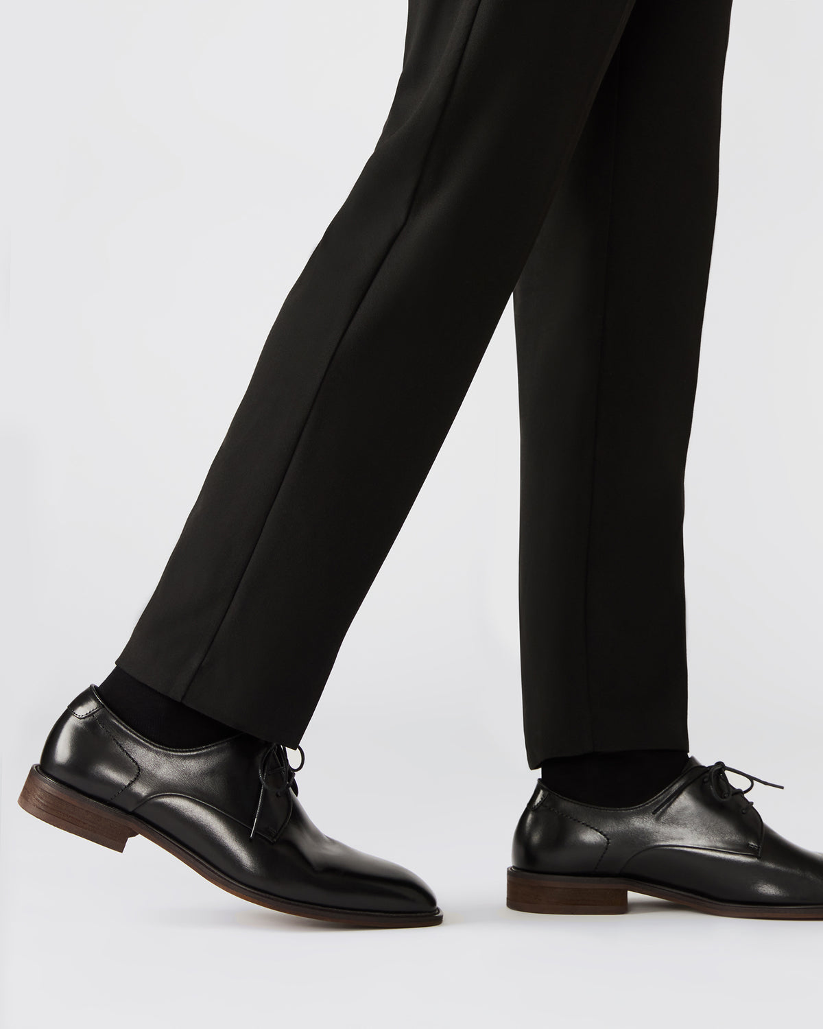 LELAND Black Leather Lace-Up Men's Dress Shoe | Steve Madden
