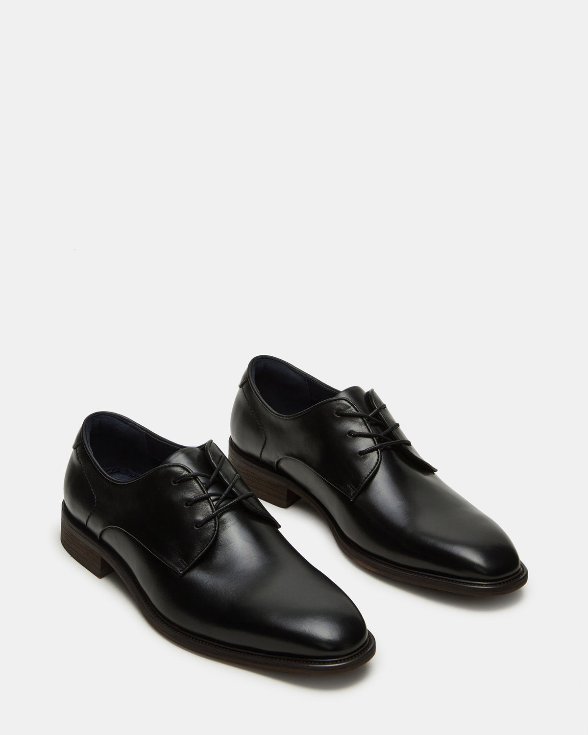 LELAND Black Leather Lace-Up Men's Dress Shoe | Steve Madden