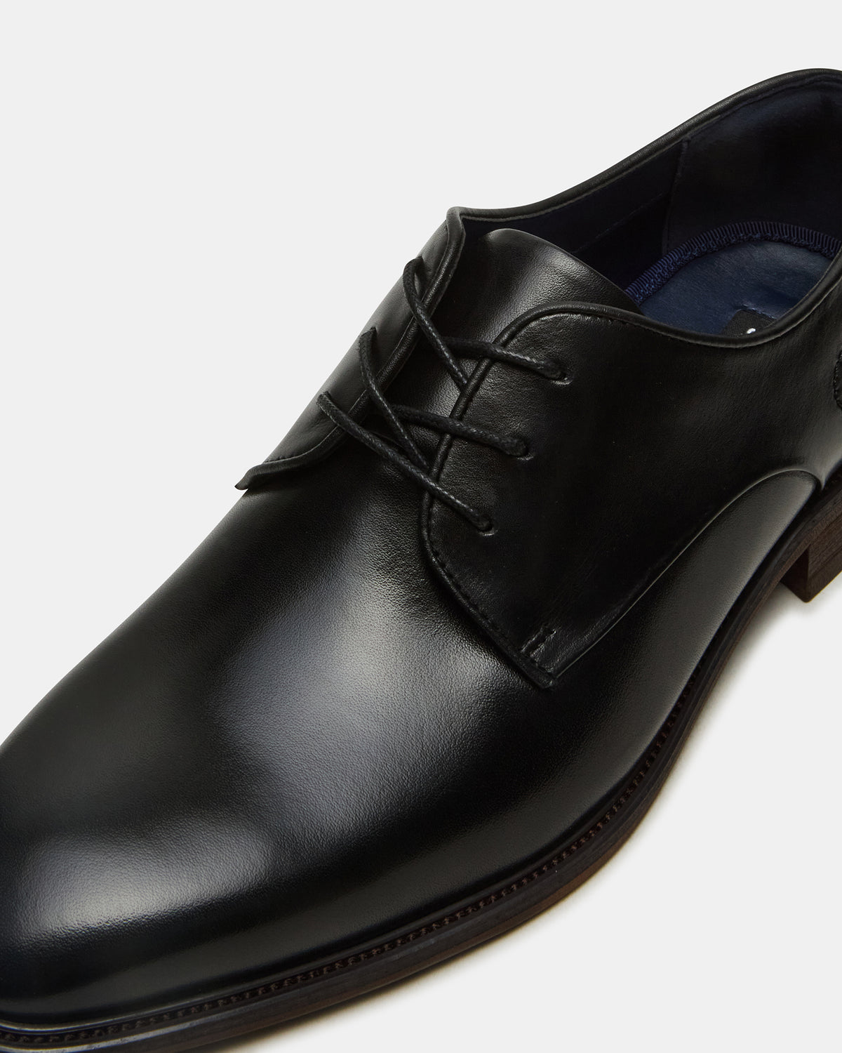 LELAND Black Leather Lace-Up Men's Dress Shoe | Steve Madden