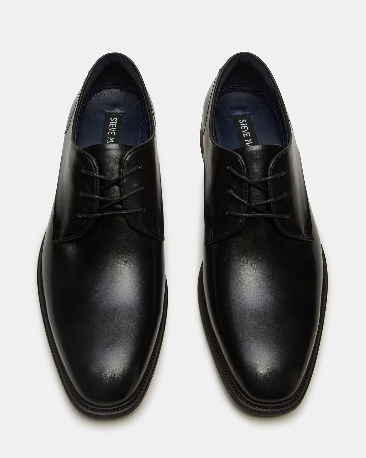 LELAND Black Leather Lace-Up Men's Dress Shoe | Steve Madden