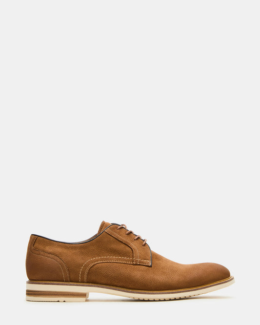 ALVAREZ Tan Nubuck Lace-Up Men's Dress Shoe | Steve Madden