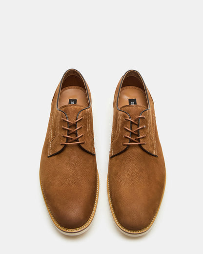 ALVAREZ Tan Nubuck Lace-Up Men's Dress Shoe | Steve Madden