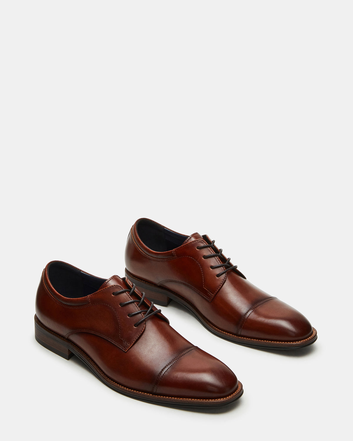 HASEN Tan Leather Men's Lace-Up Dress Shoe | Steve Madden