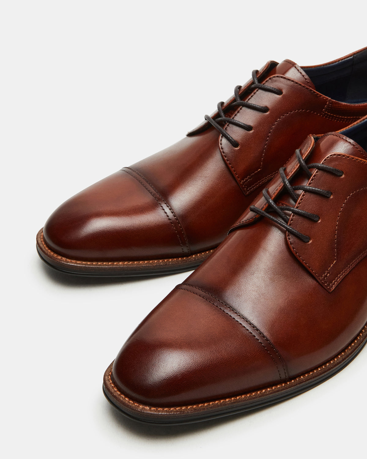 HASEN Tan Leather Men's Lace-Up Dress Shoe | Steve Madden