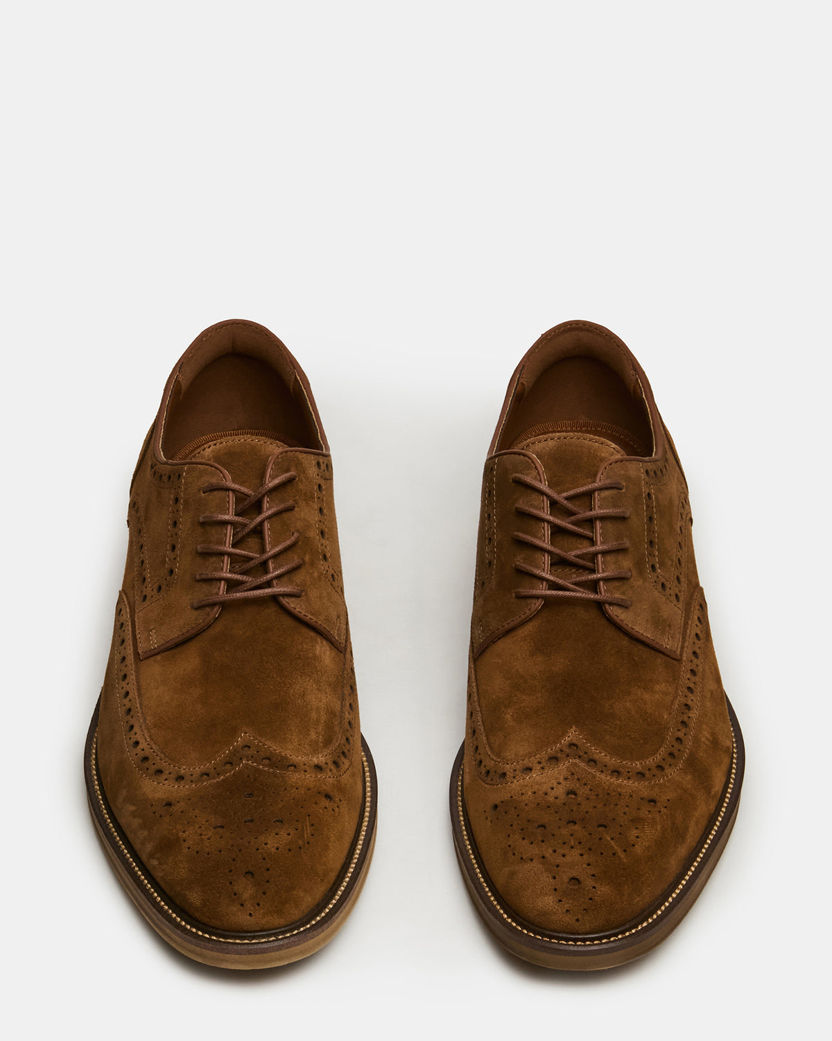 ESTEBAN Cognac Lace-Up Perforated Oxford Men's Dress Shoe | Steve Madden