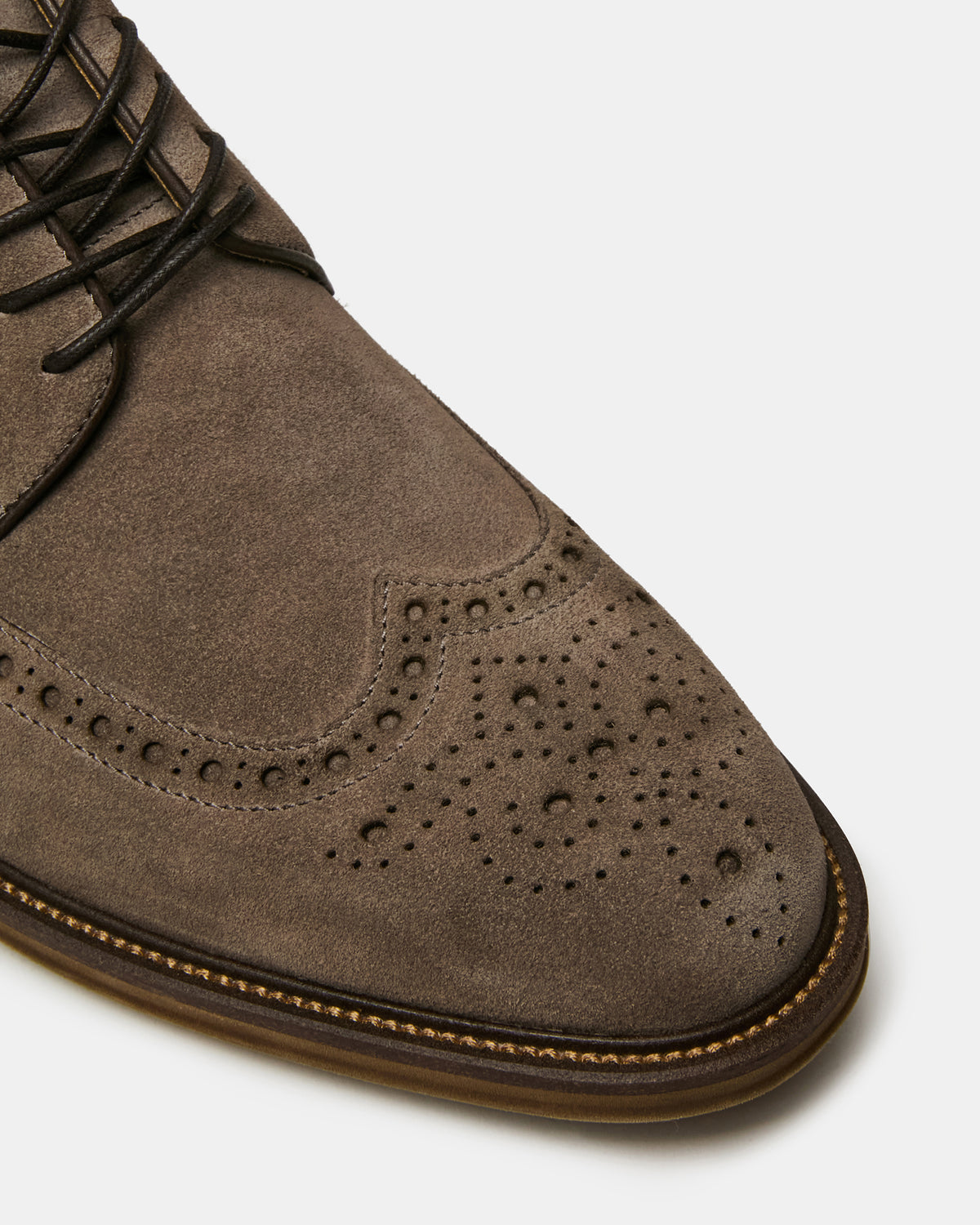 ESTEBAN Grey Lace-Up Perforated Oxford Men's Dress Shoe | Steve Madden