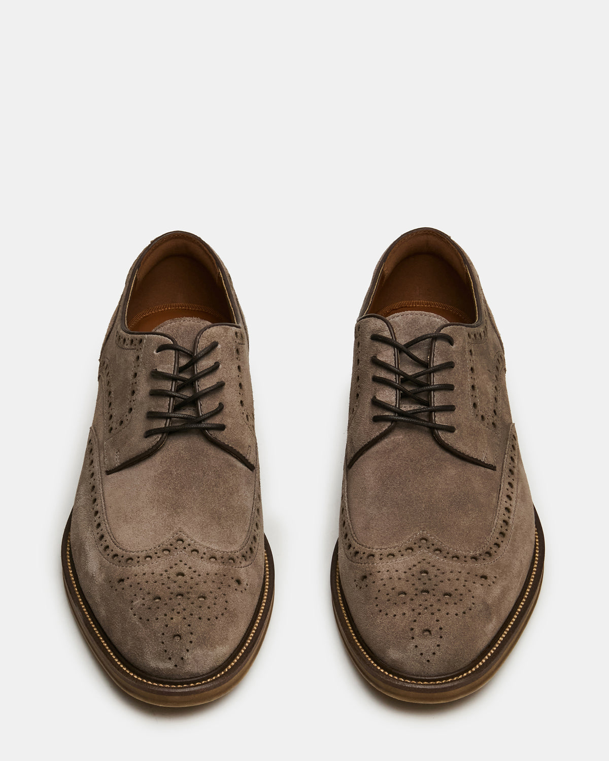 ESTEBAN Grey Lace-Up Perforated Oxford Men's Dress Shoe | Steve Madden