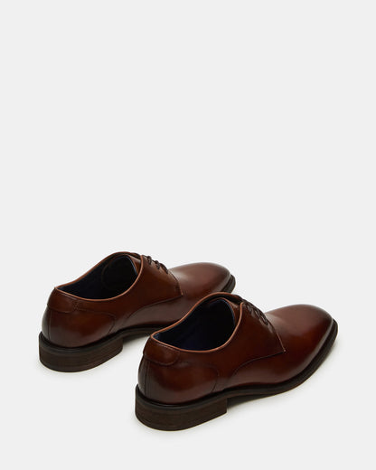 LELAND Tan Leather Lace-Up Men's Dress Shoe | Steve Madden