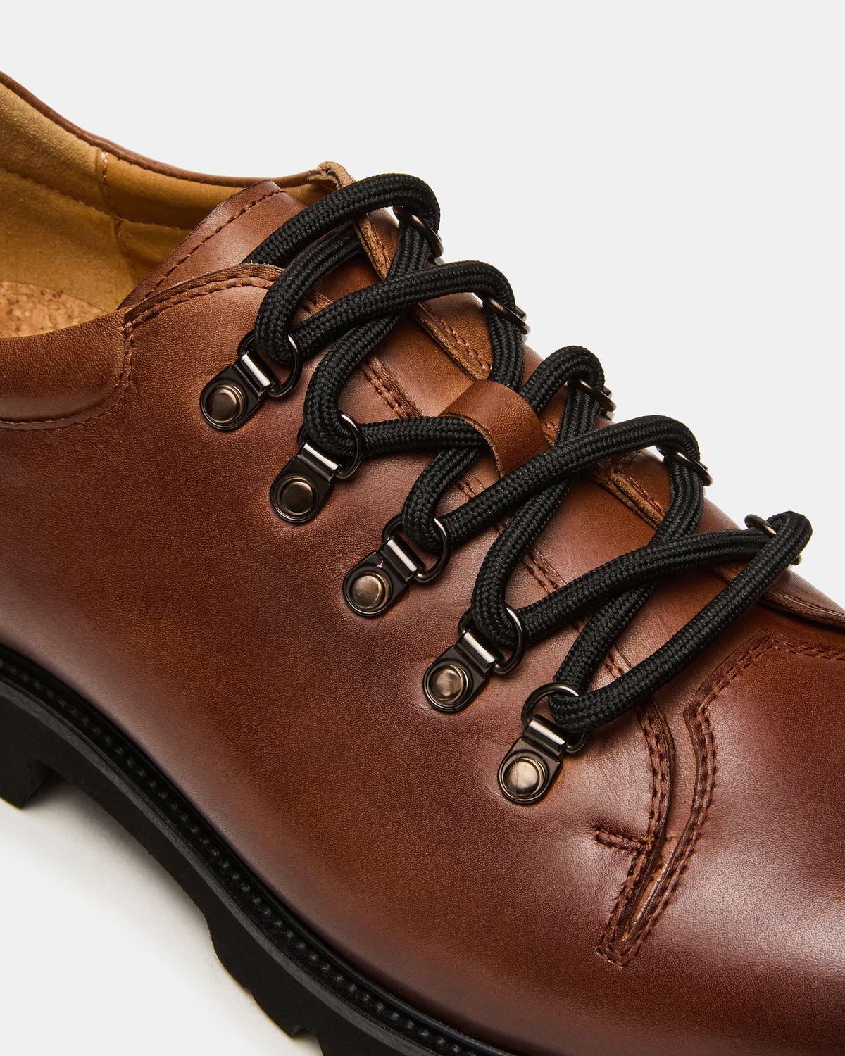 TURBO Dark Tan Lace-Up Dress Shoe | Steve Madden
