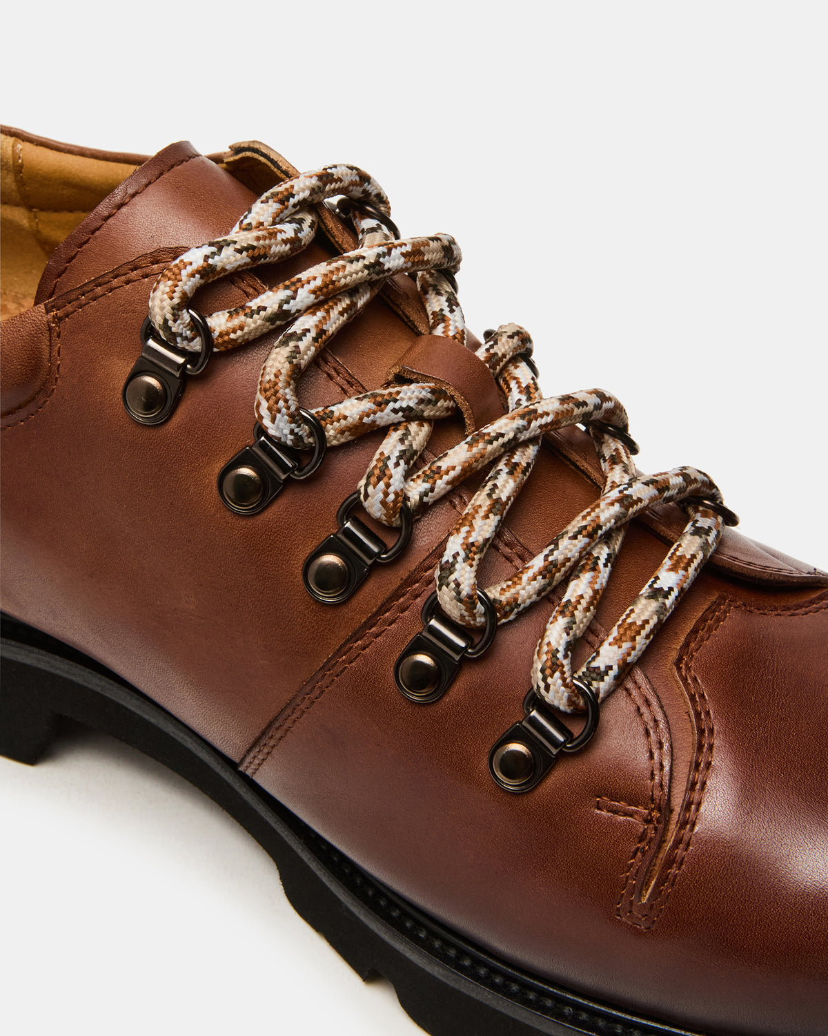 TURBO Dark Tan Lace-Up Dress Shoe | Steve Madden