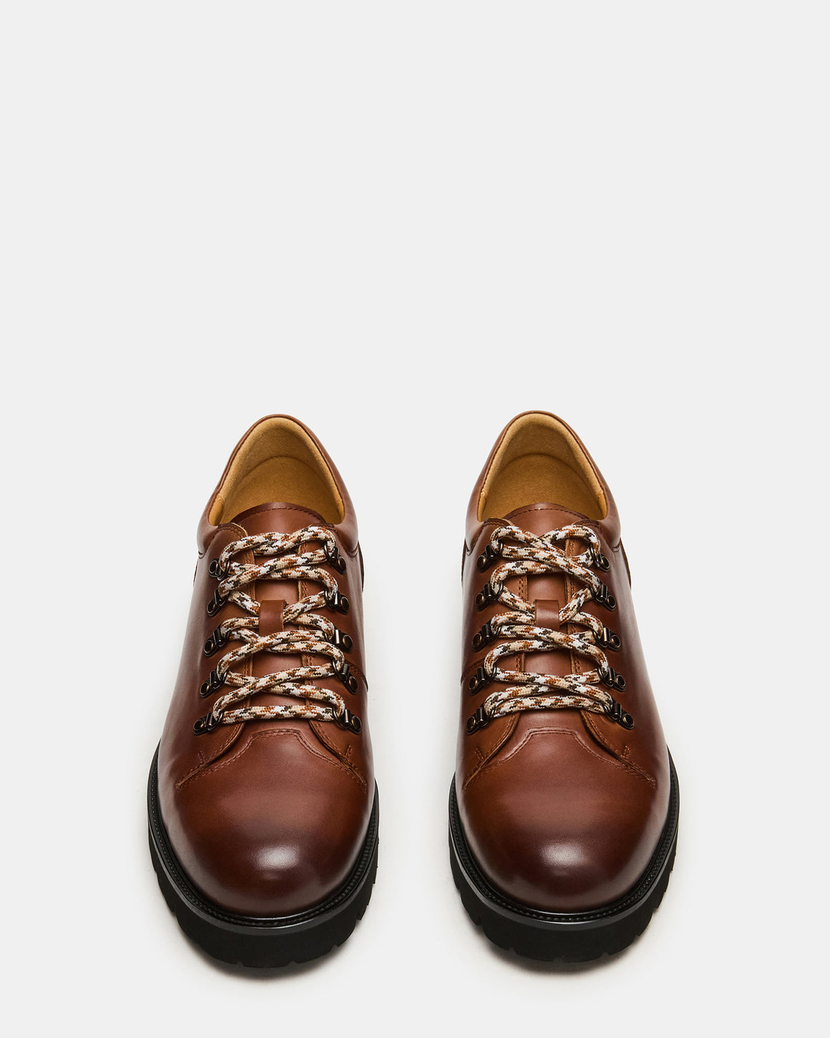 TURBO Dark Tan Lace-Up Dress Shoe | Steve Madden