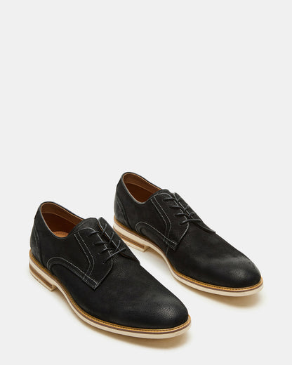 ALVAREZ Black Nubuck Lace-Up Men's Dress Shoe | Steve Madden