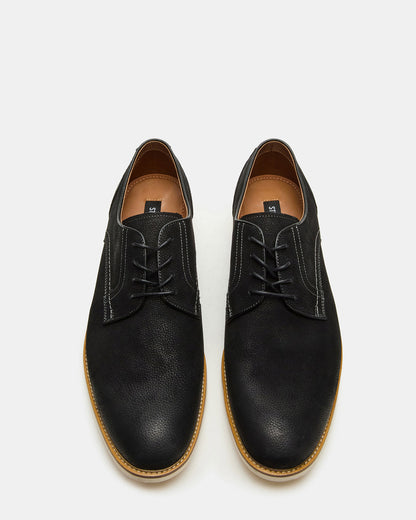 ALVAREZ Black Nubuck Lace-Up Men's Dress Shoe | Steve Madden