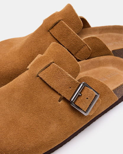 WILDERR Chestnut Suede Slip-On Men's Casual Clog | Steve Madden
