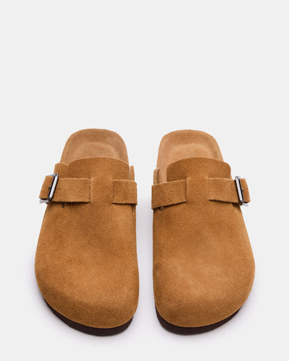 WILDERR Chestnut Suede Slip-On Men's Casual Clog | Steve Madden