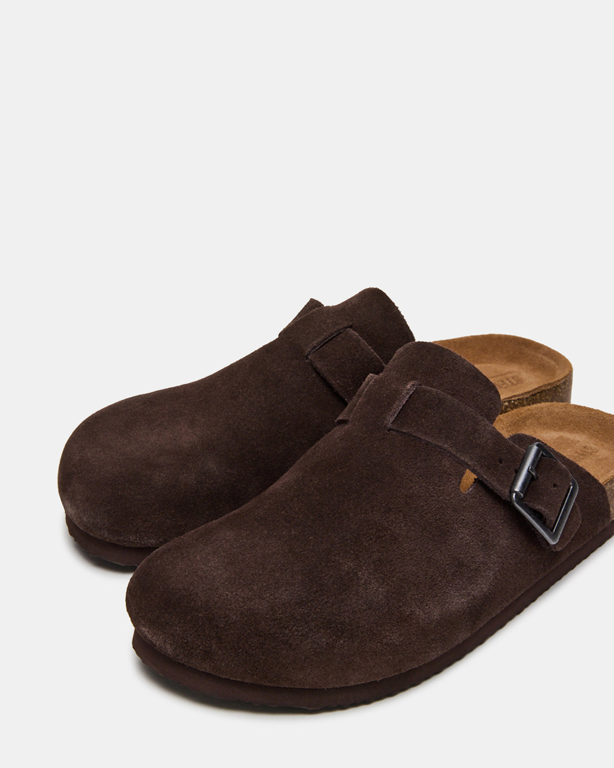 WILDERR Chocolate Brown Suede Slip-On Men's Casual Clog | Steve Madden