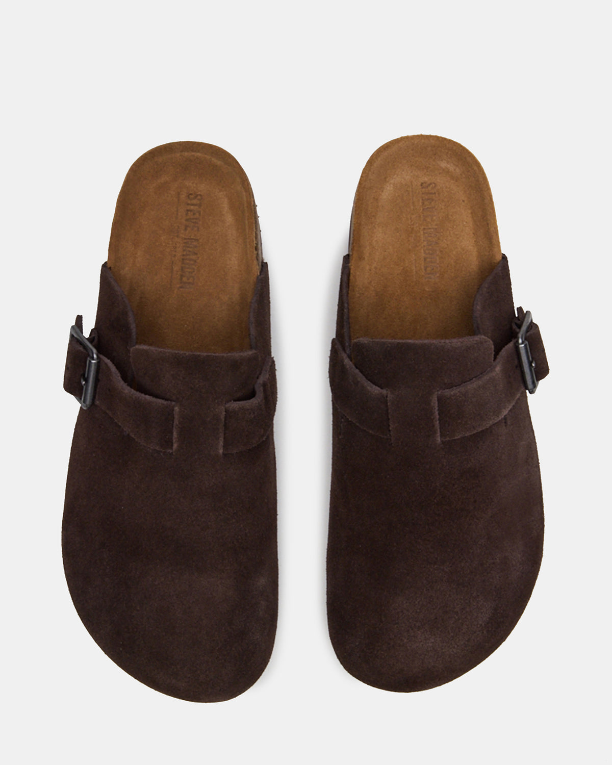 WILDERR Chocolate Brown Suede Slip-On Men's Casual Clog | Steve Madden