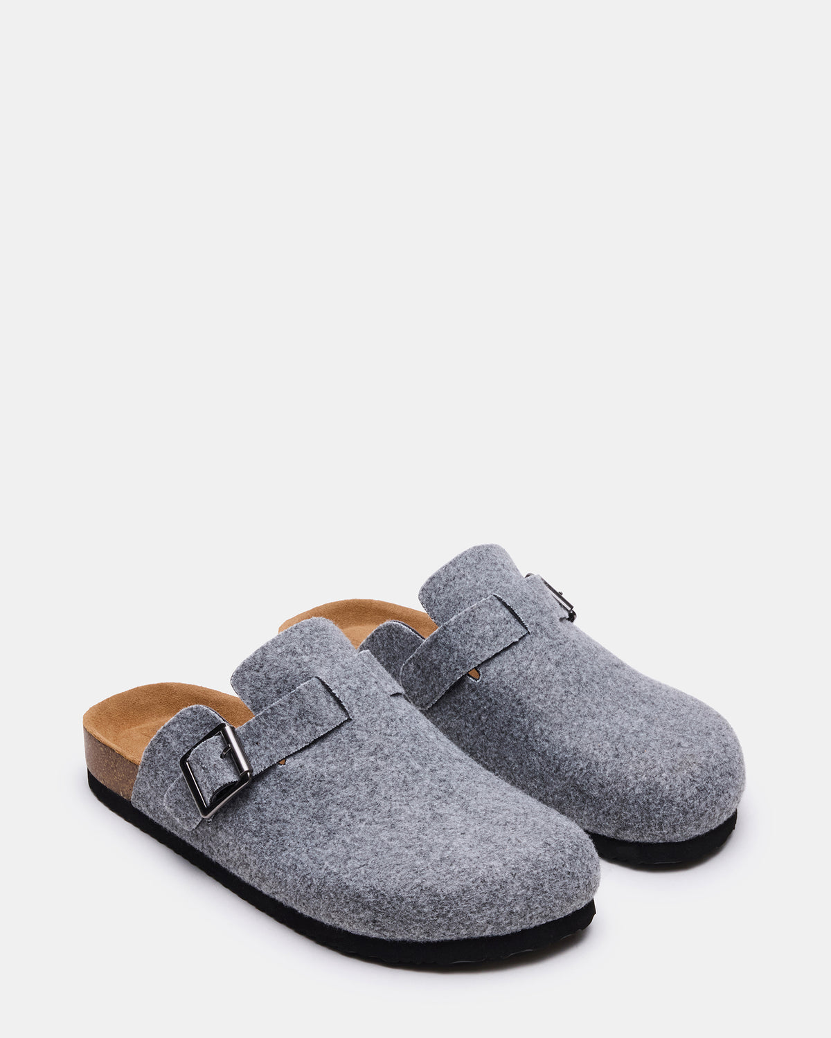 WILDERR Grey Flannel Slip-On Men's Casual Clog | Steve Madden