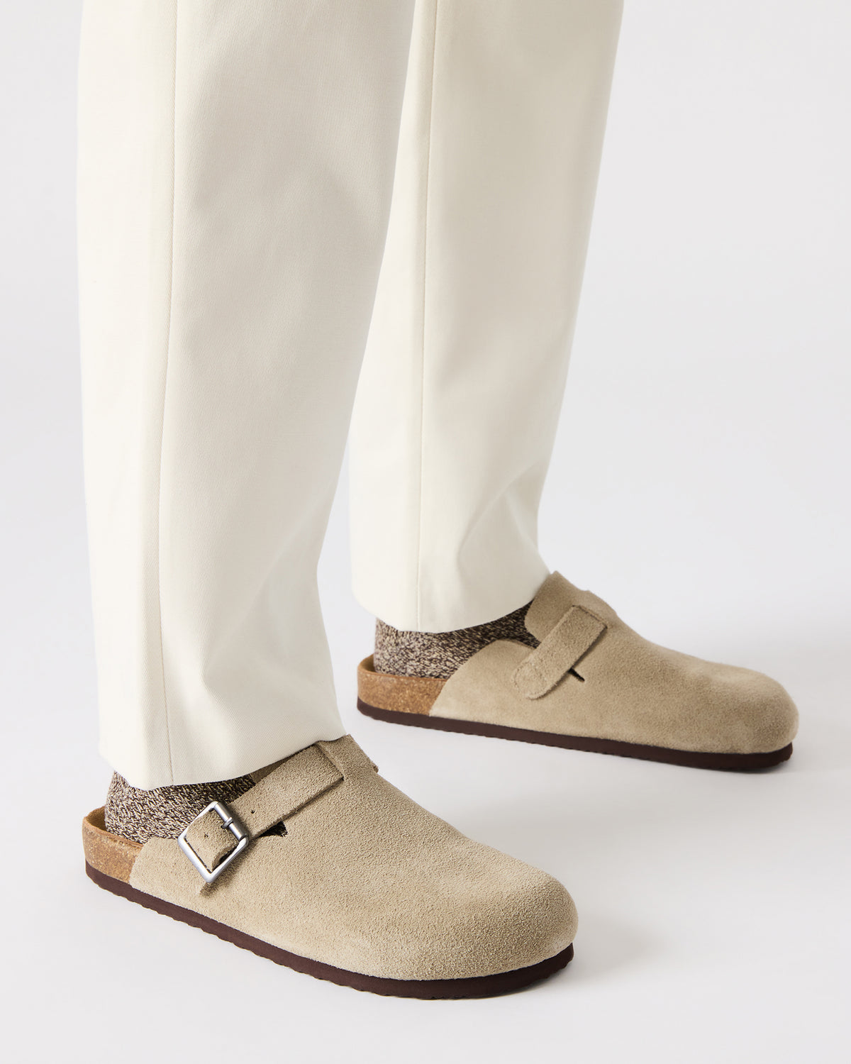 WILDERR Grey Flannel Slip-On Men's Casual Clog | Steve Madden