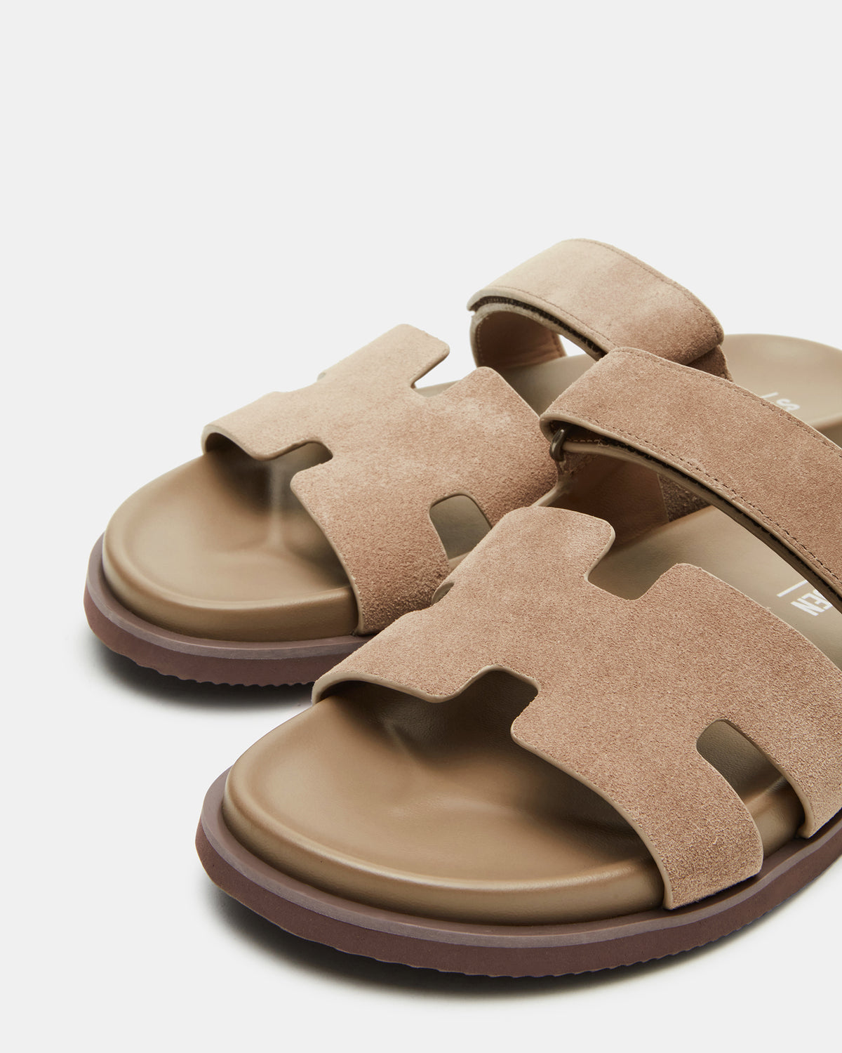 MAIVEN Taupe Suede Men's Fisherman Sandal | Steve Madden
