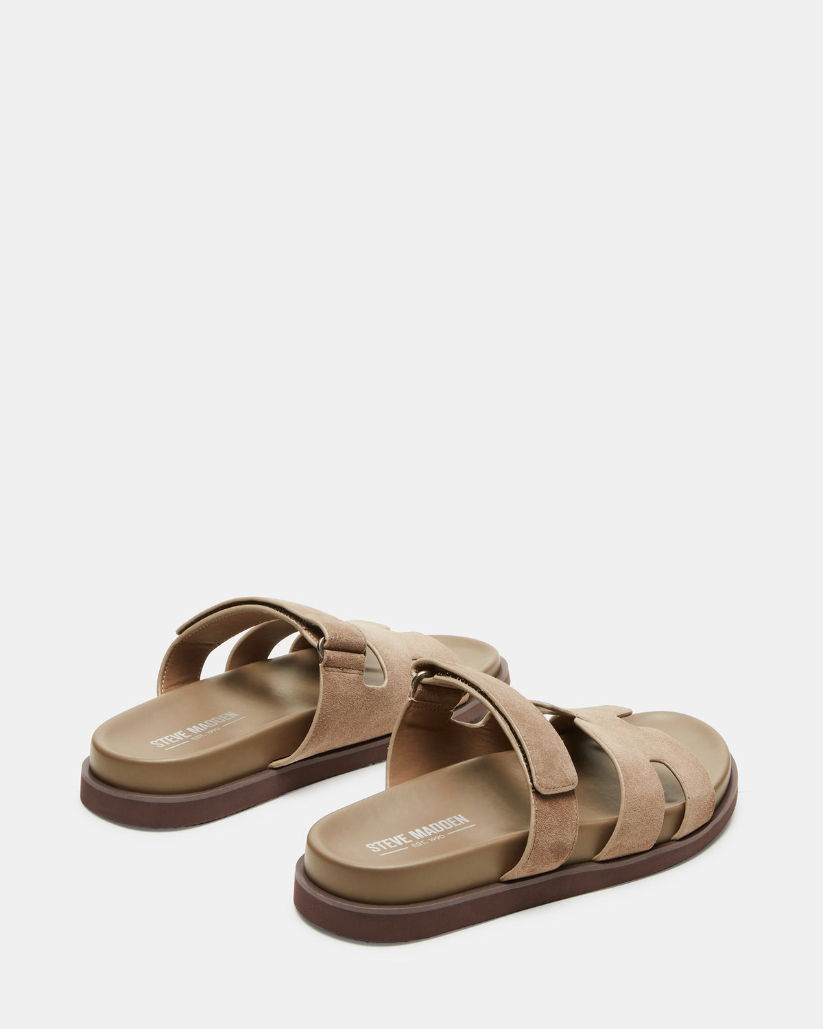 MAIVEN Taupe Suede Men's Fisherman Sandal | Steve Madden